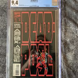 Deadpool #1 (August 1993) CGC 9.4 - White Pages