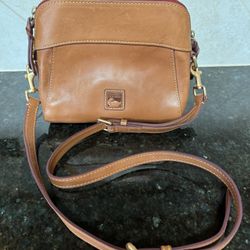 Authentic Dooney & Burke Leather Crossbody Purse - Excellent, Unused Condition