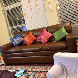 Star Furniture  Leather Sofa