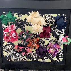 Custom Hair Bow Holder W/bows