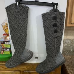 Gray Sweater UGG Boots