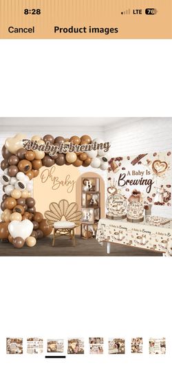 A baby is brewing baby shower decorations