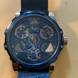 MF Watch Mini Focus Mens great condition with genuine leather band