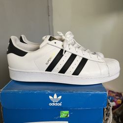 Adidas Superstar White/black 11W/9.5M