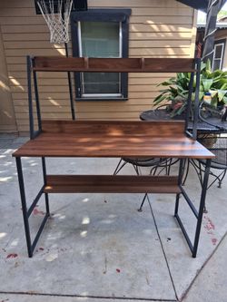 Brown desk