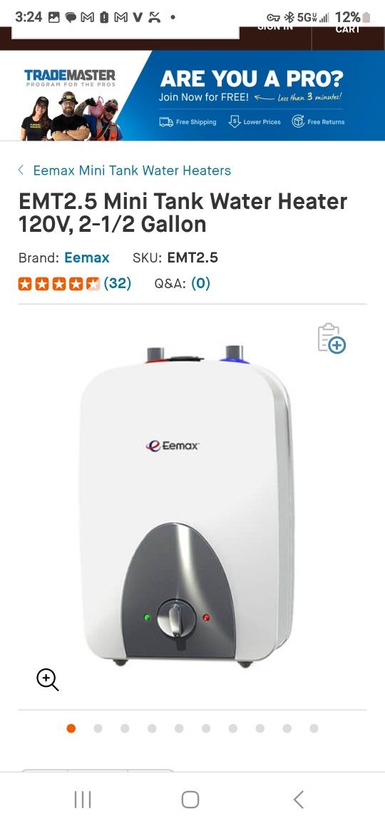 Mini Tankless Water Heater
