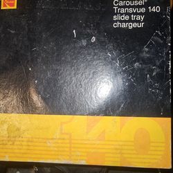 Vintage Kodak carousel transvue 140 slide tray