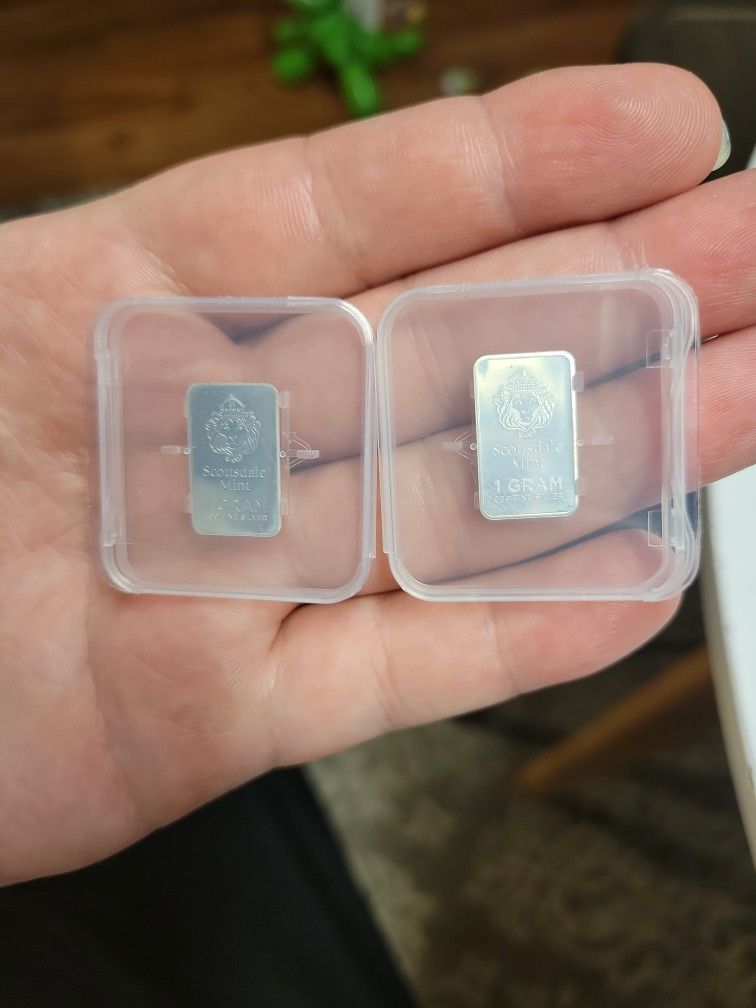 2g Scottsdale Silver Mint Bars In Case 