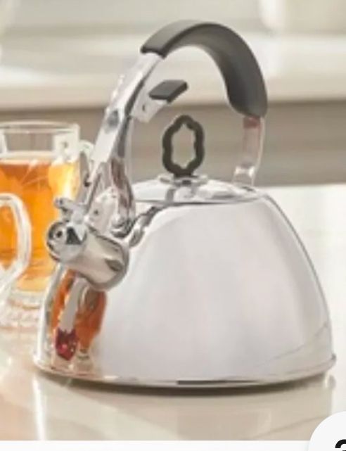 Princess House Heritage Stainless Steel Whisting Kettle 1.5 Qt