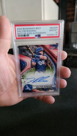 Dalton Rushing Dodgers Autograph Card