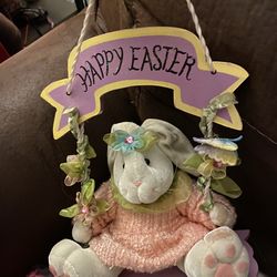 Easter eggs , grass , bags and decor