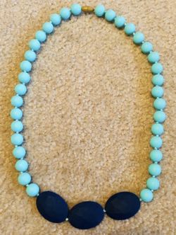 Like NEW EUC Greenwich Necklace - Turquoise teether, baby boy girl unisex newborn  