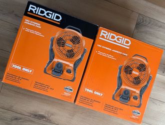RIDGID 18V Hybrid Jobsite Fan – $40 Each