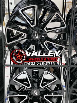 6x139mm Black Machined  Chevy