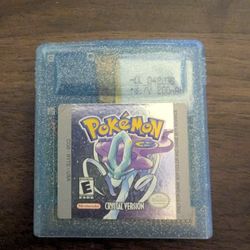 Pokemon Crystal Authentic Cartridge - Rechargeable USB-A Save Battery