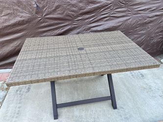 Wicker Outdoor Dining Table
