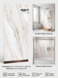 PVC 4X9.5 SHOWER PANELS