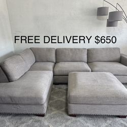 FREE DELIVERY - Costco Thomasville Sectional with Ottoman