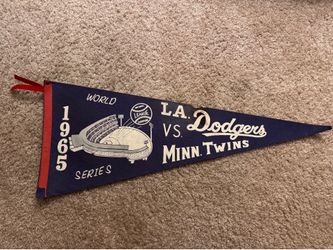 1965 Dodgers World Series pennant full size vintage