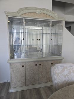 Dinner table and China cabinet