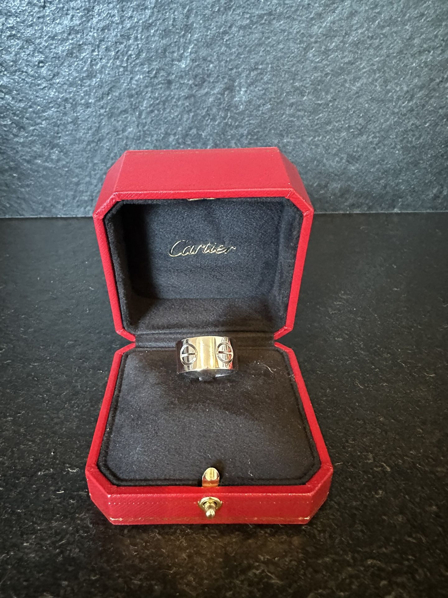 Cartier Love Collection Ring - Large In White Gold