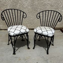 WROUGHT IRON CHAIRS