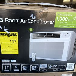 LG room air conditioner 18,000BTU’s  Extra large room 1000 sq ft model LW1822ERSM 🛑