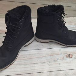 TIMBERLAND Lucia Way Waterproof Women's Black Boots Size 8.5