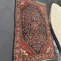 Vintage Handmade Wool Area Rug – 80” x 49”