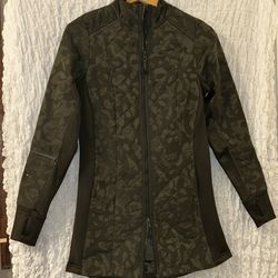 AVIA: Long Dark Green Jacket, Pockets, Thumb Holes, Size: XS/XCH (0-2)