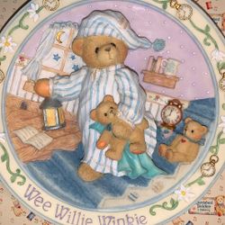 Cherished Teddies New Wee Willie Winkle 6 1/2” Plate 