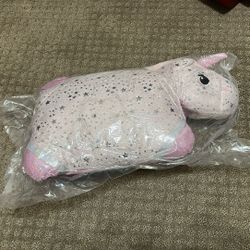 Pillow Pets Originals Sparkly Pink Unicorn Stuffed Animal Plush Toy