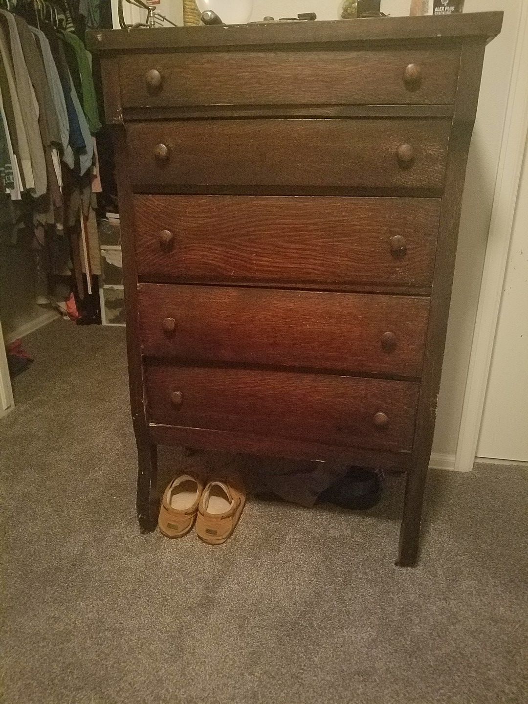 Antigua wood dresser