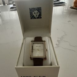 Anne Klein Women’s Leather Strap Watch