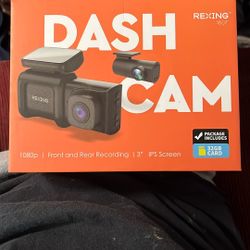 Dash Cam Rexing DT2 Front And Rear 1080p 32gb Card Included
