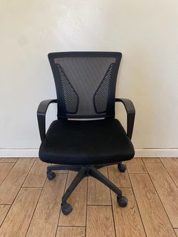 Black Office Chair With Mesh Black