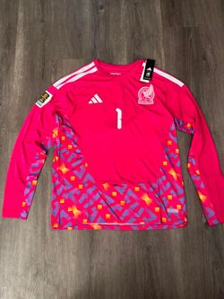 Mexico Home Pink Goalkeeper R. Rangel #1 World Cup Jersey