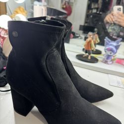 Black Suede Bootie