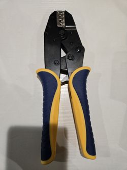 Ratchet Wire Crimper Tool for Non Insulated Open Barrel Wire Terminals - AWG 20-10