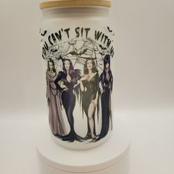 You Can’t Sit With Us Frosted Glass Cup 