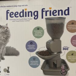 Automatic Dog & Cat Food Feeder with Water Dispenser