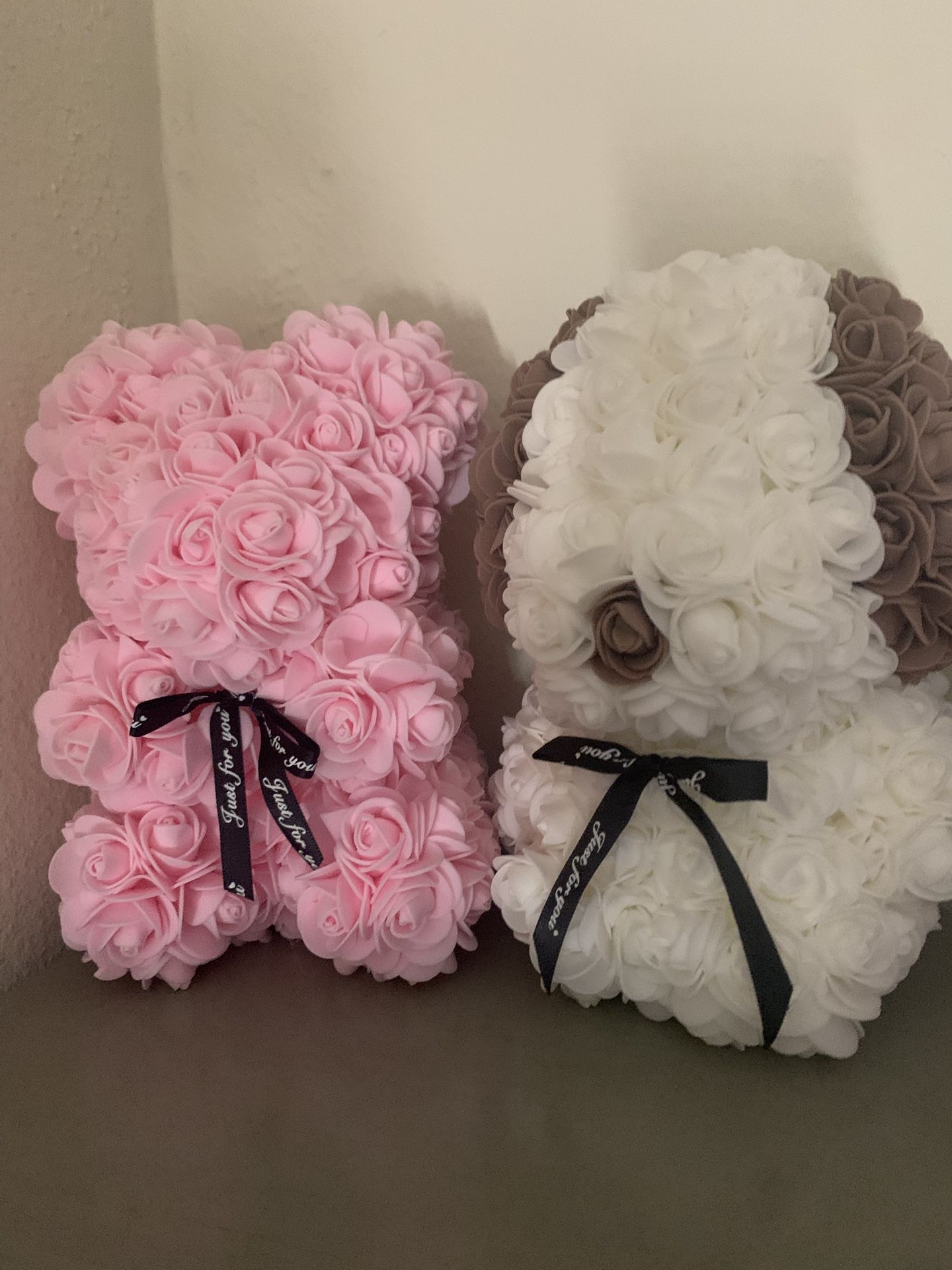 Rose Teddy Bear & Puppy