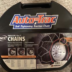Auto-Trac Self-Tightening Snow Chains – Truck/SUV – Never Used