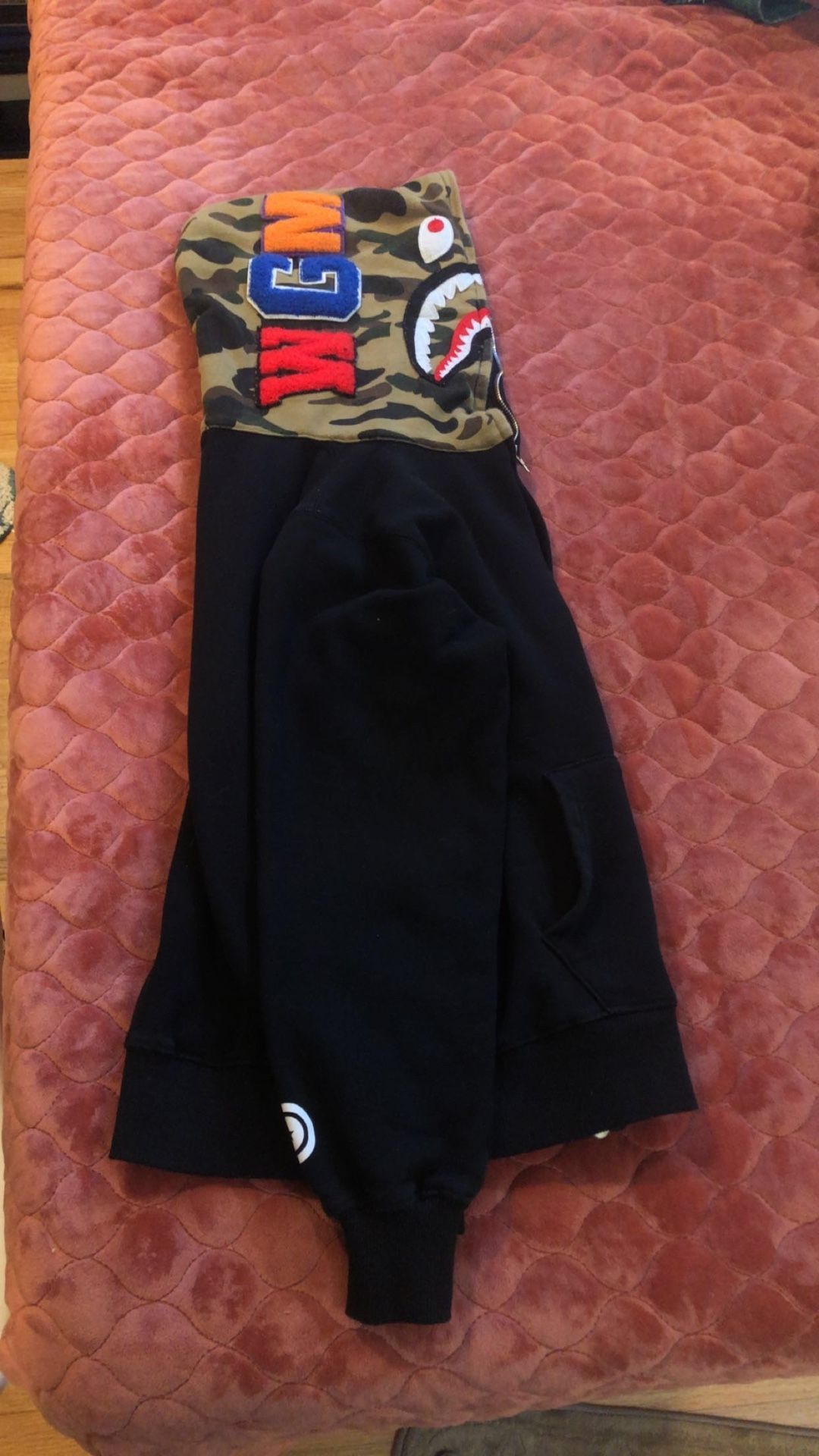 BAPE Shark Full Zip Hoodie Camo Hood
