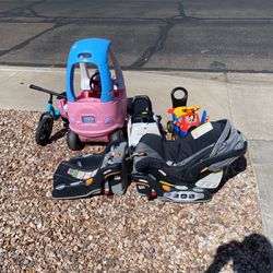 Kids Toys And Car Seat With Two Bases