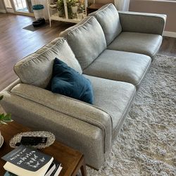 Grey Mid Century Modern Couch 