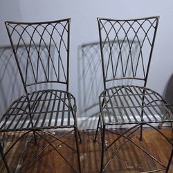 2 Iron Chairs