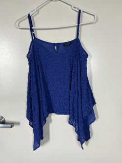 Vintage Headed Blue Top