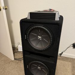 10” Kickers With Box And Amp! Selling Both For $300!
