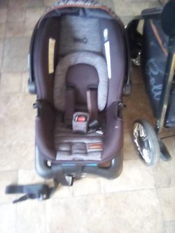 Baby Stroller Along With Car seat An Base